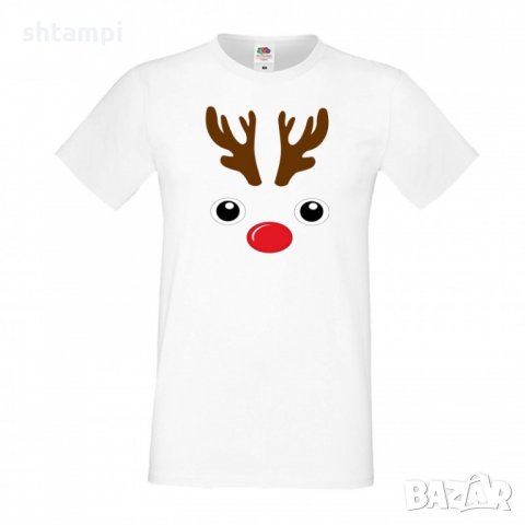 Мъжка тениска Коледа DEER FACE