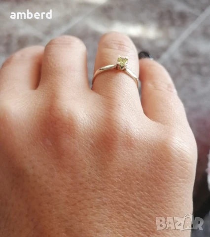 Нежен сребърен пръстен - модел PLR030, снимка 5 - Пръстени - 51341183