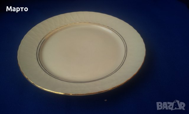 Порцеланови чинии на Изида, 8 бр за супа и 8 бр за основно, златни кантове, снимка 5 - Чинии - 41459623