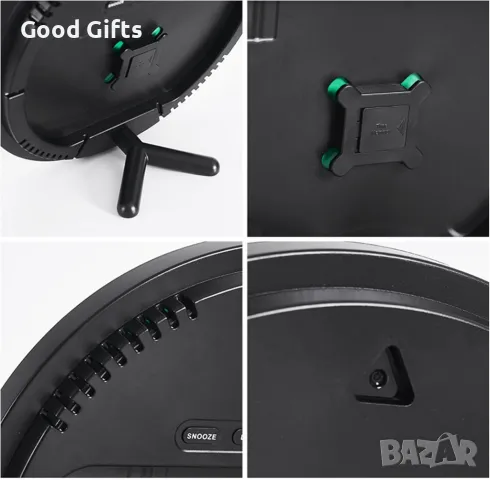 Кръгъл дигитален часовник за стена, снимка 4 - Стенни часовници - 50240201