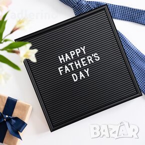 Табло, борд за послания, 30х30 см, черна рамка, дъска с букви за послания и изненади, снимка 2 - Декорация за дома - 35743033