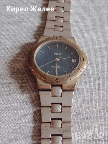 Оригинален мъжки часовник TSM QUARTZ WATER RESIST с красива верижка стилен дизайн - 15224, снимка 5 - Мъжки - 36242830