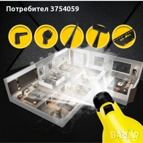 Мултифункционална ръчна парочистачка – 1000W пара за дълбоко почистване, снимка 8 - Парочистачки и Водоструйки - 53099706