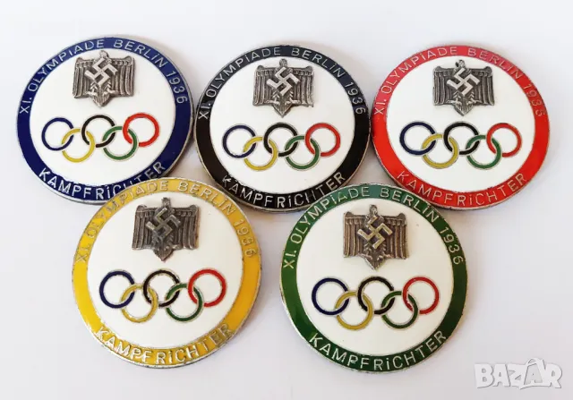 WW2 Емайлирани значки Олимпиада Берлин 1936