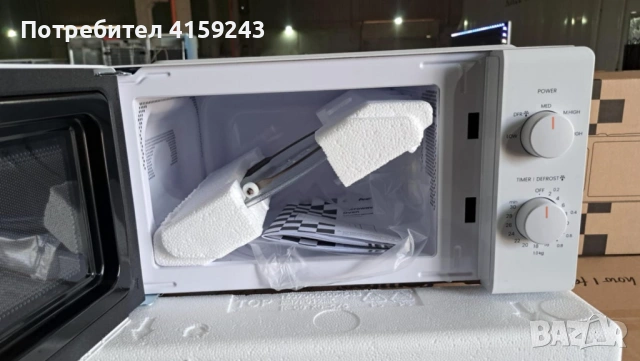 Компактна микровълнова фурна Comfee - 20 литра, 700W и 5 нива на мощност, снимка 4 - Микровълнови - 53274402