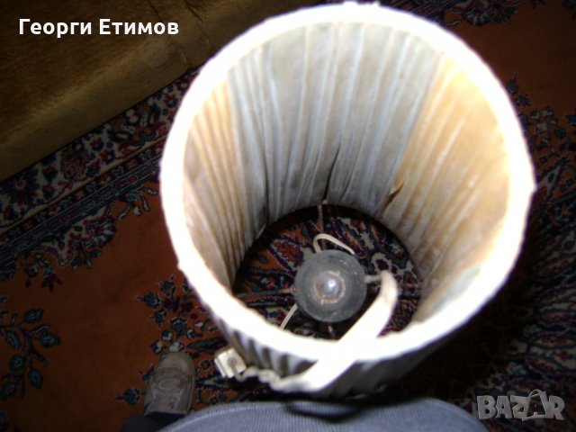 Соц носталгия!!!Винтидж лампа от ранният  соц много запазена , снимка 3 - Антикварни и старинни предмети - 35811777