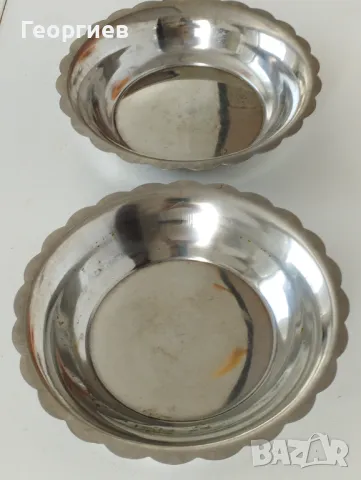 Посребрени месингови купа,табла+2 бр,чинии алпака ., снимка 5 - Чинии - 49420373