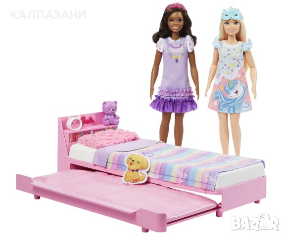 Кукла Barbie - Моята първа Барби: Комплект Време е за сън Mattel HMM64, снимка 3 - Кукли - 42047006