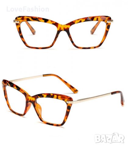 Рамки за очила кафяв принт диоптрични или за компютър, снимка 3 - Слънчеви и диоптрични очила - 39487422