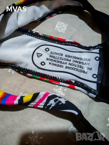 Нов дамски бански долнище S M размер черно с шарено, снимка 4 - Бански костюми - 50416300