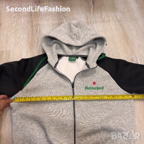 Мъжко яке суитшърт Heineken с цип  размер L, снимка 8 - Суичъри - 52287438