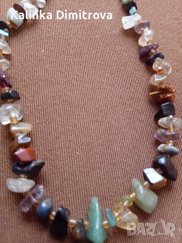 Дамско колие с полускъпоценни камъни., снимка 3 - Колиета, медальони, синджири - 44743696