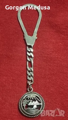 Сребърен ключодържател Нефертити, снимка 4 - Антикварни и старинни предмети - 47597964