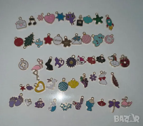 Висулки/Талисмани за бижута или крафтинг 50бр., снимка 3 - Други - 48906677