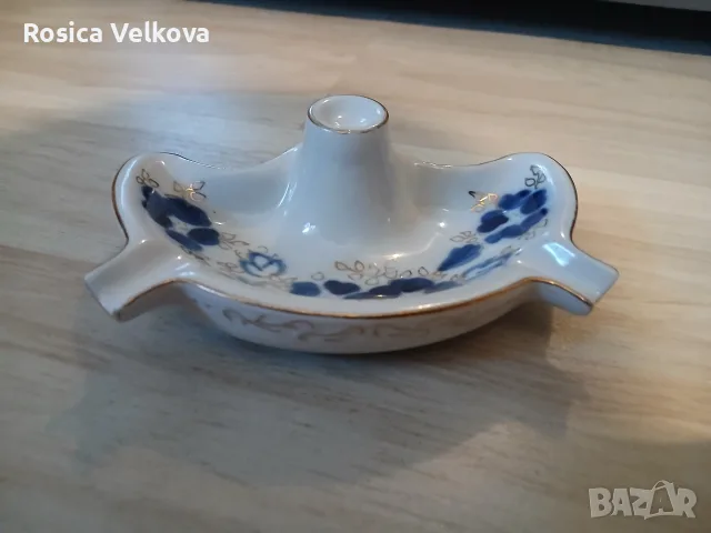 Порцеланов пепелник , снимка 4 - Пепелници и декоративни съдове - 56003445