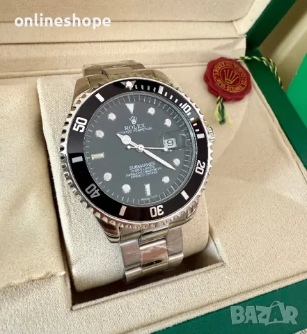 Часовник Rolex Submariner - Самонавиващ механизъм с кутия и документи, снимка 4 - Мъжки - 49420760
