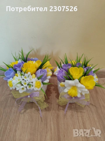 Пролетни букети , снимка 7 - Изкуствени цветя - 53803669