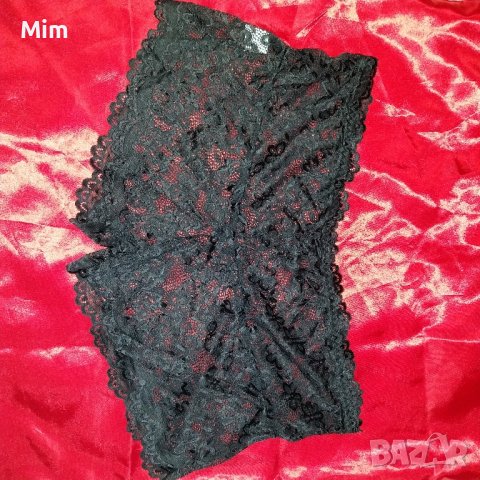  4XL К-т Сутиен/бюстие/ и бикина/ боксер/ от еластична черна дантела, снимка 7 - Бельо - 44285552