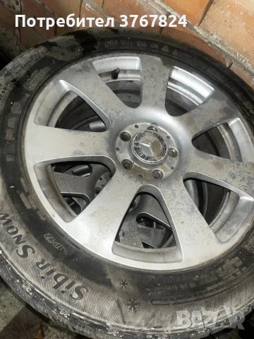 Продавам джанти 17-ки със зимни гуми за Мерцедес, снимка 3 - Гуми и джанти - 53573798