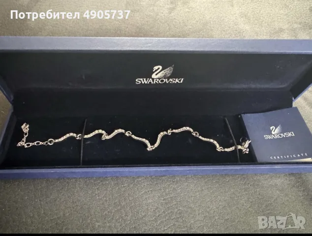 Гривна и пръстен Swarovski, снимка 2 - Гривни - 56082189