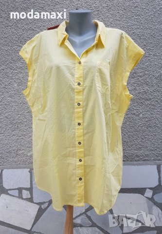 4XL и 5XL Нови ризи Sheego  в жълто  , снимка 1