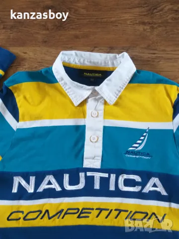 nautica competition striped rugby shirt - страхотна мъжка блуза КАТО НОВА L, снимка 9 - Блузи - 47513817