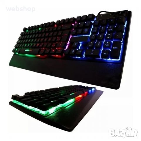 Геймърска клавиатура Weibo WB-100 Dark Hero, Черна, снимка 3 - Клавиатури и мишки - 39599466