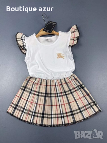 детски висококачествени рокли с бродирано лого , снимка 1 - Детски рокли и поли - 44451363
