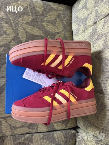 Нови дамски маратонки Adidas Gazelle Bold J, снимка 4 - Маратонки - 56149258