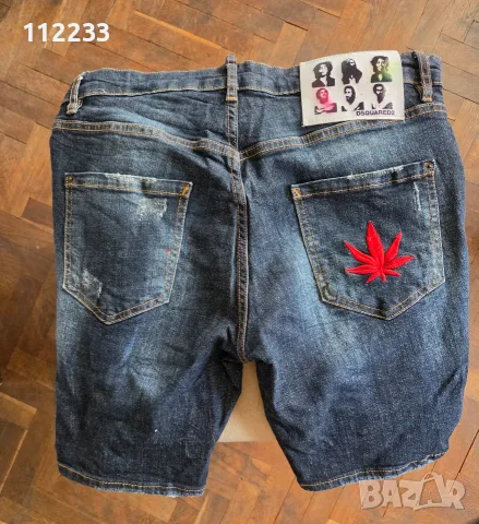 Къси дънки Dsquared2 Боб Марли, снимка 4 - Къси панталони - 55709016