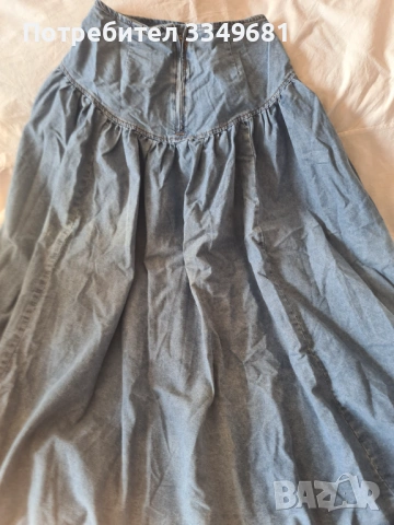 Дълга дънкова пола, снимка 3 - Поли - 53663242