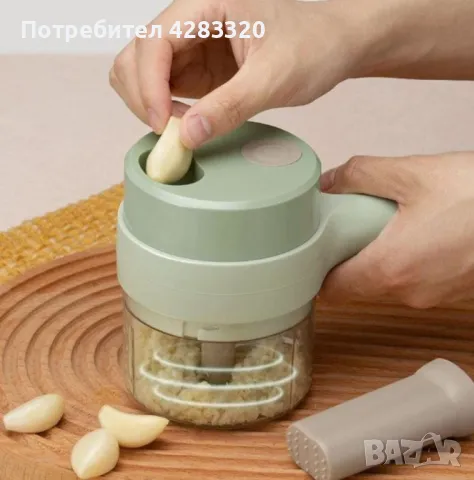 TV1190 - Мултифункционален електрически чопър, ренде, уред за миене на съдове YL-890, USB зареждане, снимка 4 - Други - 48072828