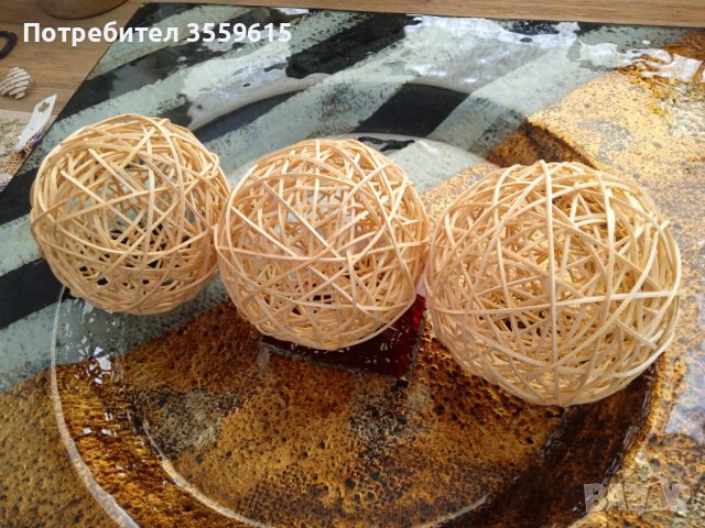 3 декоративни дървени топки от Индонезия, снимка 3 - Декорация за дома - 42015797