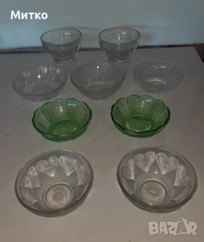 Малки стъклени комплекти за сладко, снимка 12 - Други - 52860638