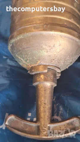 Британски месингов пожарогасител Auto Minimax Hand Pomp Type D Major, снимка 3 - Антикварни и старинни предмети - 55846648