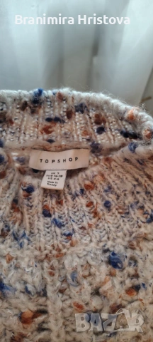 Комплект 5 плетива (пуловери/жилетки) в сиво-бежови тонове – Topshop, Betty Barclay (S/M, EUR 36–38), снимка 2 - Блузи с дълъг ръкав и пуловери - 53140963