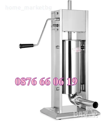 Професионална пълначка за месо 3 л, 5 л, 7 л или 10 л, две скорости редуктор, снимка 2 - Друго търговско оборудване - 48183752