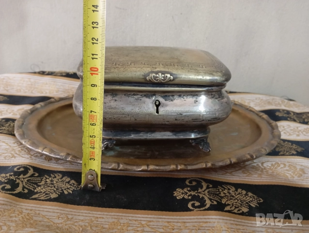 кутия за бижута с поднос арт деко, снимка 2 - Други ценни предмети - 52933770