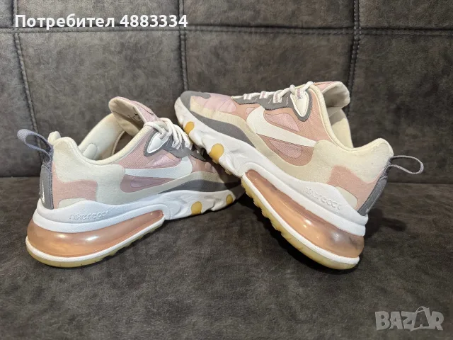 Nike Air Max 270 React Plum Chalk Stone Mauve., снимка 5 - Маратонки - 55934634