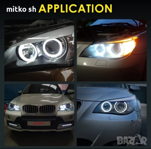 H8 Led ангелски очи автомобилни крушки, снимка 7 - Аксесоари и консумативи - 52577068