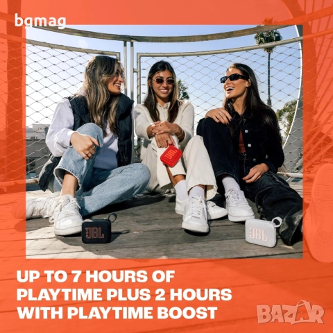 JBL Go 4 безжична Bluetooth тонколонка-черен цвят , снимка 4 - Bluetooth тонколони - 52107378