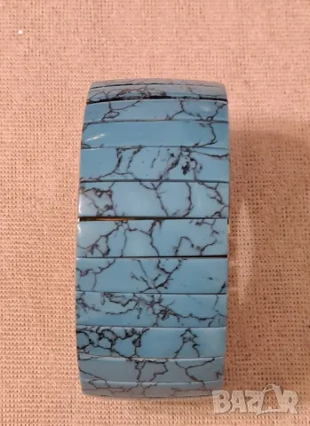 тюркоазена еластична гривна, снимка 4 - Гривни - 49171175