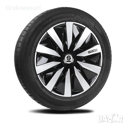 Тасове за джанти 14'' Sparco LAZIO / SPC1491BKSV, снимка 2 - Аксесоари и консумативи - 50463864
