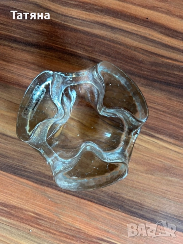 Пепелник масивен стъклен , снимка 2 - Декорация за дома - 51919573