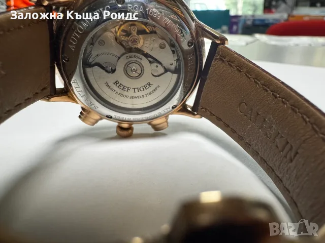  Мъжки автоматичен часовник Reef Tiger Seattle RGA1699 Rose Gold, снимка 2 - Мъжки - 55739902
