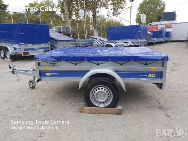 Туристическо, самосвално ремарке VESTA LIGHT 20 с плосък брезент, снимка 2 - Ремаркета - 51976423