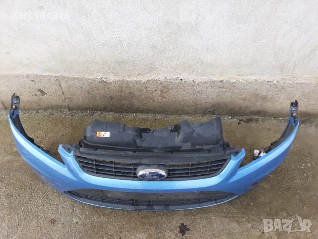 предна броня за форд фокус 2 07-11 фейслифт с маска решетка халогени FORD FOCUS II FACELIFT, снимка 4 - Части - 53652443