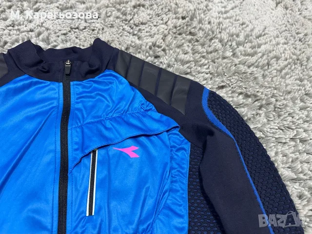Мъжко спортно яке Diadora Hidden Power Jacket, Размер L, снимка 3 - Якета - 55792374