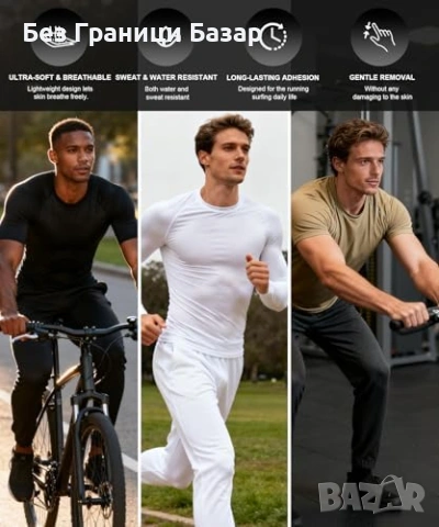 Нови 132 броя Мъжки протектори за зърна 45мм 12 часа потоустойчиви за бягане, снимка 8 - Други - 53572251