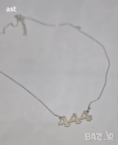 Сребърно колие "Ангелски числа", снимка 5 - Колиета, медальони, синджири - 50474651
